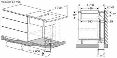 n 70, table induction aspirante, 70 cm, avec cadre neff v57thq4l0