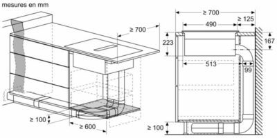 n 70, table induction aspirante, 70 cm, avec cadre neff v57thq4l0