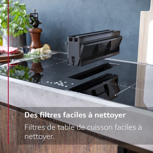 n 70, table induction aspirante, 70 cm, avec cadre neff v57thq4l0
