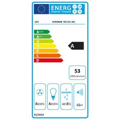 aeg hotte décorative murale dvb5860b