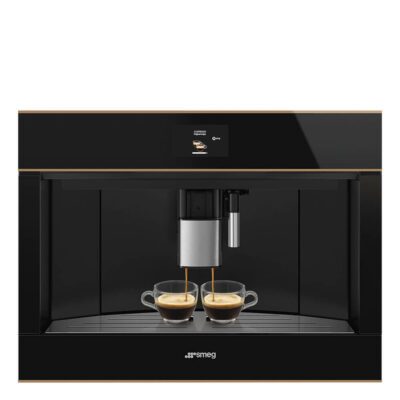 machine à café encastrable smeg cms4604nr, ligne dolce stil novo