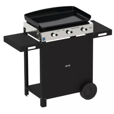 ENO Combo Plancha gaz 65 cm 3 feux + Chariot - Initial 65 Inox - 55658385