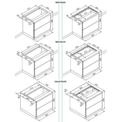 falmec table de cuisson induction aspirante quantum3420