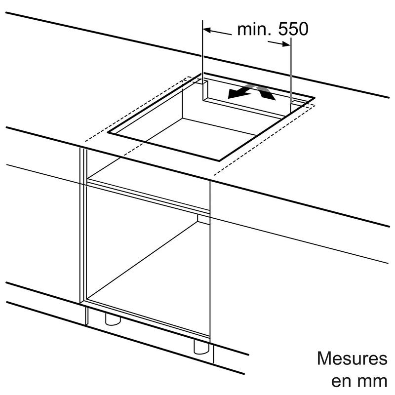 table à induction siemens extraklasse iq700 ex651hec1m 60 cm flexinduction sans cadre