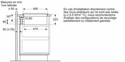 n 70, table induction aspirante, 70 cm, avec cadre neff v57thq4l0