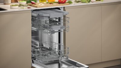 n 50, lave vaisselle tout intégrable, 45 cm, porte à glissières neff s875emx05e