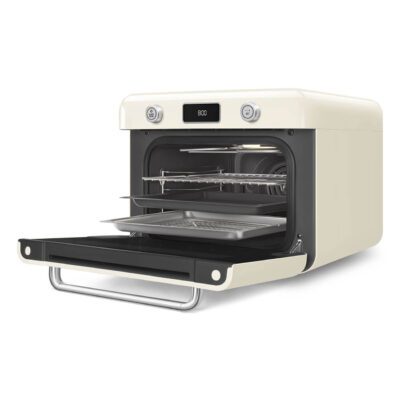 mini four vapeur posable smeg cof01creu