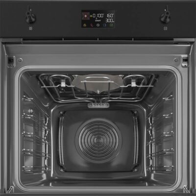 four 60 cm vapor clean noir micro ondes combiné esthétique classica so6302m2n
