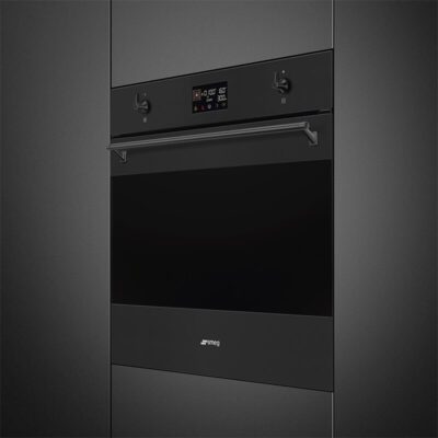 four 60 cm vapor clean noir micro ondes combiné esthétique classica so6302m2n