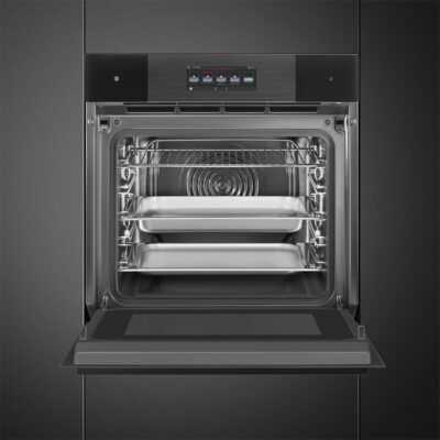 four 60 cm vapor clean neptune grey smeg so6106wapb3