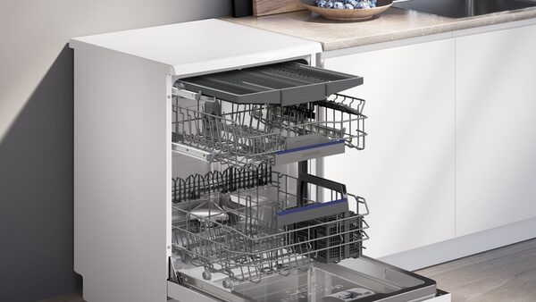 lave vaisselle siemens posable iq500, 60 cm, blanc sn25zw06cf