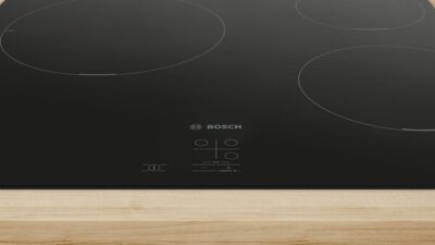 table à induction bosch série 2, 60 cm, noir, sans cadre. puc611aa5e