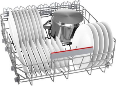 lave vaisselle bosch série 6,encastrable avec bandeau acier brossé, perfectdry. smi6zcs10e