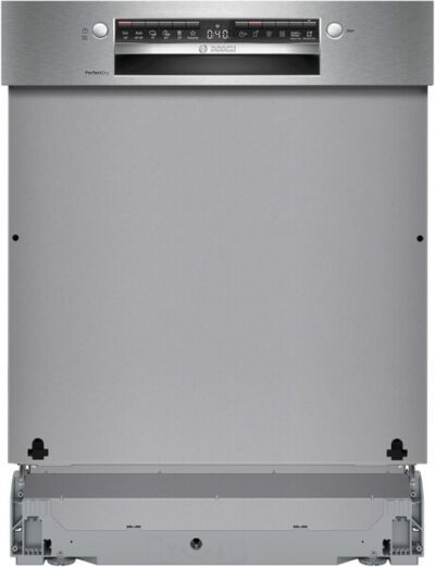 lave vaisselle bosch série 6,encastrable avec bandeau acier brossé, perfectdry. smi6zcs10e