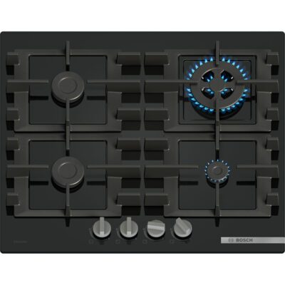 bosch, exclusiv, table gaz verre trempé, 60 cm, ser4, pnh6b6k4x