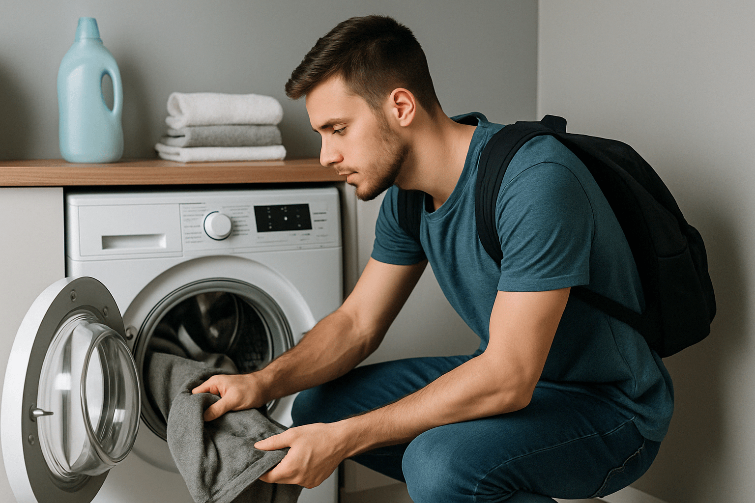 Optez pour un lave-linge de 5 à 6 kg. Compact, économique, il suffira largement pour vos besoins hebdomadaires.
