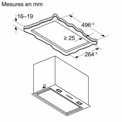 n 70, groupe filtrant, 52 cm, inox neff d54nac1n0