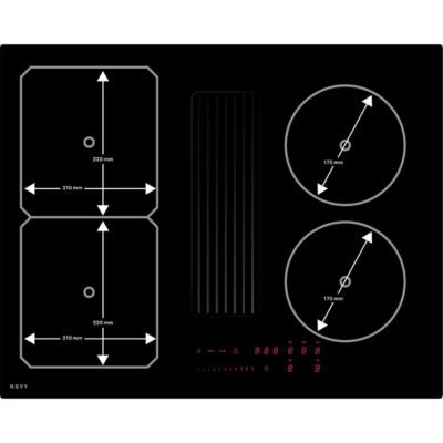 hotte plan de travail novy easy recirculation 1881