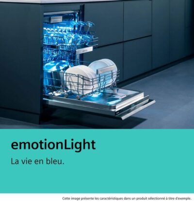 iq500, lave vaisselle sous plan, 60 cm, acier brossé noir anti traces siemens sn15ec06cs