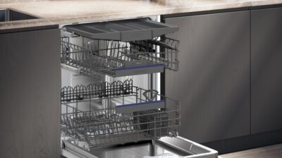 iq500, lave vaisselle sous plan, 60 cm, acier brossé noir anti traces siemens sn15ec06cs