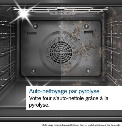 série 8, four bosch avec fonction vapeur, 60 x 60 cm, noir hrg7764b1