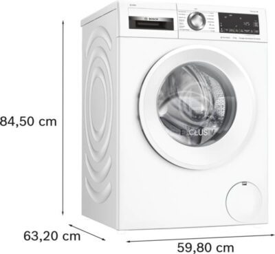 série 6, lave linge front, 10 kg, 1400 trs/min, blanc bosch wgg254fafr