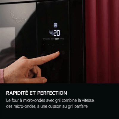 micro ondes encastrable 26 l série 6000 touchopen aeg nmb6g261tb