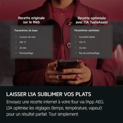 four encastrable vapeur aeg 9000 pro assist avec steampro nbp9s831at