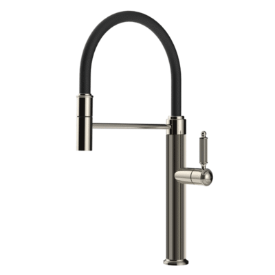 Une série iconique, lancée pour le 20ᵉ anniversaire de Gessi, qui allie esthétique rétro et innovation contemporaine. Très visible sur le marché haut de gamme .