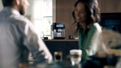 machine à café tout automatique, eq900 plus, inox, réservoir d'eau siemens extraklasse tq907fz3