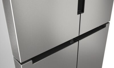 série 4, réfrigérateur multi portes congélateur en bas, 183 x 90.5 cm, acier brossé anti traces, total no frost bosch kfn96vpea