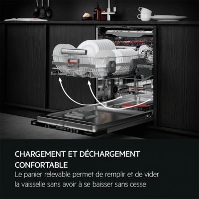 lave vaisselle complétement intégrable 60 cm comfortlift 14 couverts aeg fsk96818p