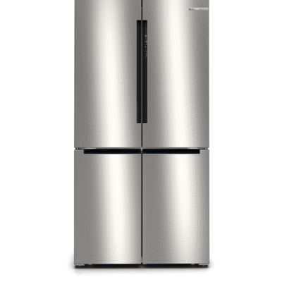 série 4, réfrigérateur multi portes congélateur en bas, 183 x 90.5 cm, acier brossé anti traces, total no frost bosch kfn96vpea