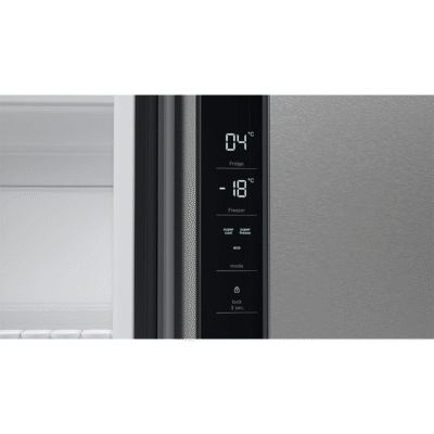 série 4, réfrigérateur multi portes congélateur en bas, 183 x 90.5 cm, acier brossé anti traces, total no frost bosch kfn96vpea