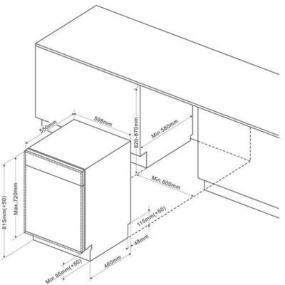 lave vaisselle 60 cm intégrable 15 couverts, moteur inverter, ics+ de dietrich dcj532dqx