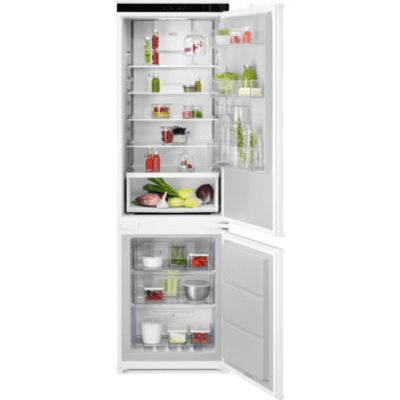 réfrigérateur combiné encastrable 177.2 cm twintech aeg nsc6m18fes
