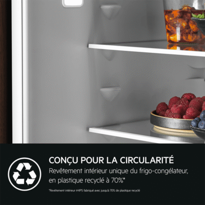 réfrigérateur combiné encastrable 177.2 cm twintech aeg nsc6m18fes