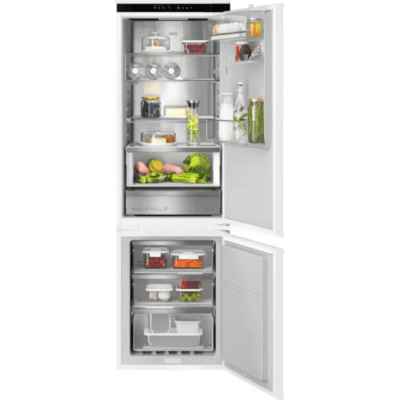 réfrigérateur congélateur combiné encastrable 177.2 cm aeg tsc9v181bs