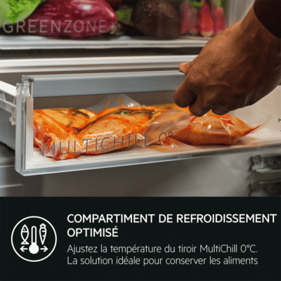 réfrigérateur congélateur combiné encastrable 177.2 cm aeg tsc9v181bs