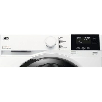 sèche linge 8kg, technologie precisedry à capteurs aeg tr71dg8co