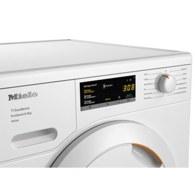sèche linge pompe à chaleur t1 : 8 kg i easycontrol i ecospeed i technologie ecodry i fragrancedos miele tea 525 wp