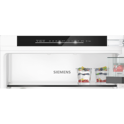 iq500, réfrigérateur combiné intégrable, 177.2 x 55.8 cm, charnières pantographes softclose siemens ki86nsdb0