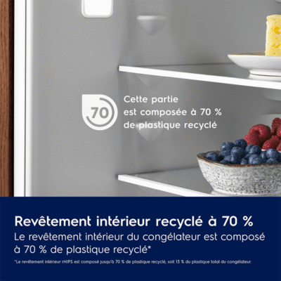 electrolux enp7md19s réfrigérateur congélateur combiné encastrable 188.4 cm greenzone