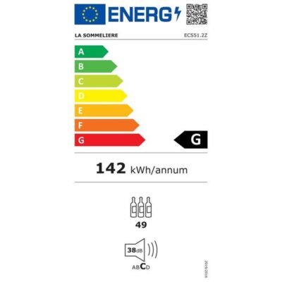 Cave à vin La Sommelière ECS51.2Z - Double compartiment 49 bouteilles – Image 3