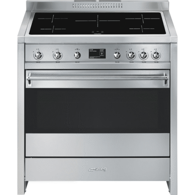 piano de cuisson haut de gamme smeg a1pyid 9 90cm inox induction four pyrolyse