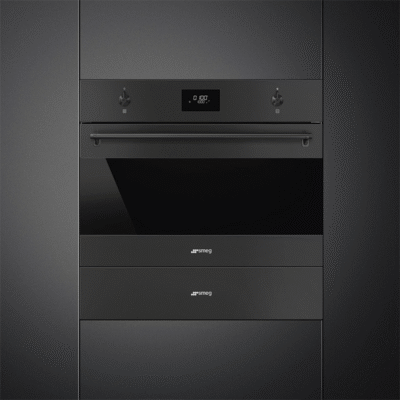 Four compact SMEG SO4301M0N - Classica 45cm noir, multifonction avec micro-ondes – Image 2