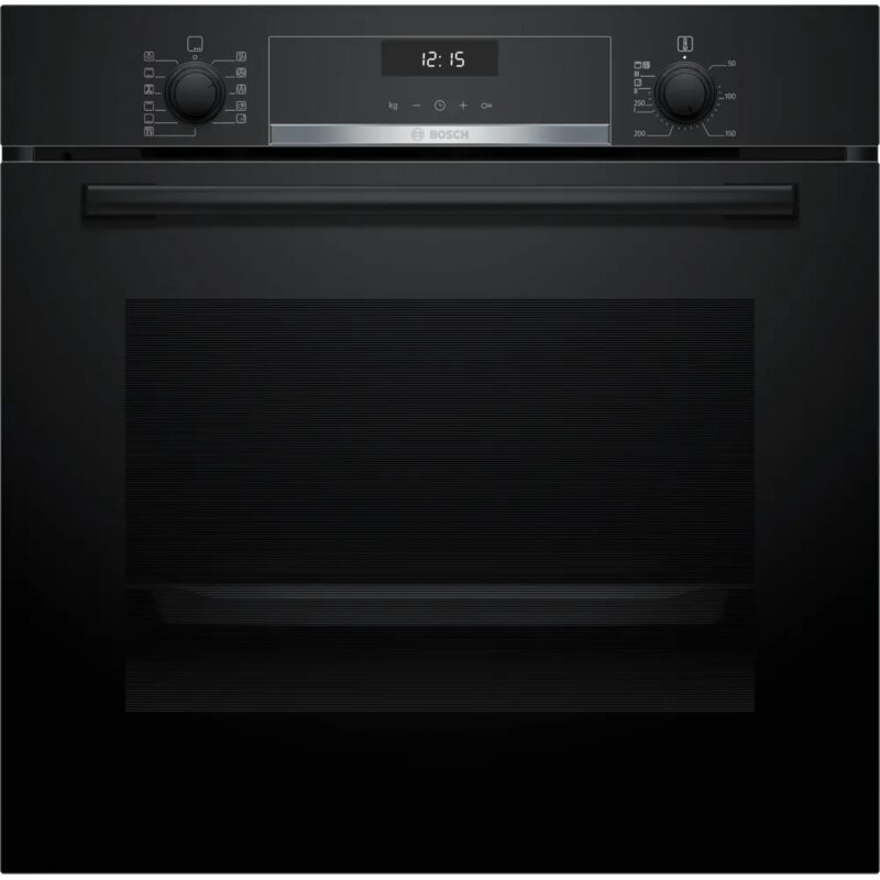 Four encastrable noir moderne avec écran digital