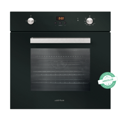 Four gaz Airlux AFGC310BK - 60cm noir, cuisson traditionnelle et design moderne