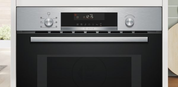 Four compact combiné micro-ondes 45cm Bosch CMA585GS1 Serie 6 Inox Verre Noir – Image 3