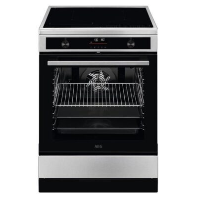 Cuisinière Induction AEG 60cm Four Pyrolyse SteamBake Inox - CIB6490APM